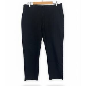 Soft Surroundings Women's L Office Minimalist Ultimate Cropped‎ Pull On Jeans